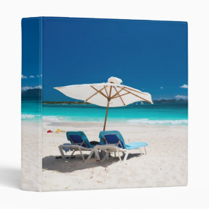 Tropical beach binder