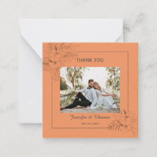 Tropical Beach  Boho Summer Thank You Card