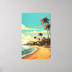 Tropical Beach Canvas Print