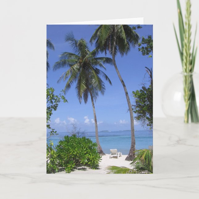 Tropical Beach Card (Front)