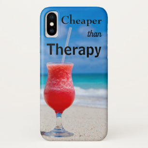 Tropical Beach Cheaper Than Therapy Photo Case-Mate iPhone Case