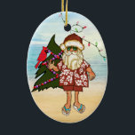 Tropical Beach Christmas Ornament<br><div class="desc">Tropical Beach Christmas Ornament</div>