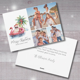 Tropical Beach Christmas Photo Holiday Card