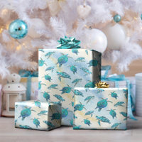 Tropical Beach Christmas Sea Turtle Glitter