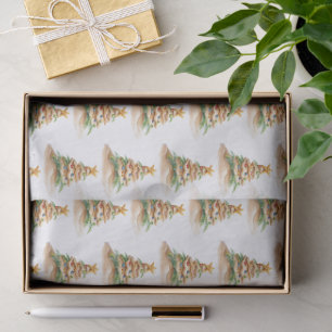 Tropical Beach Christmas Tree  Tissue Paper