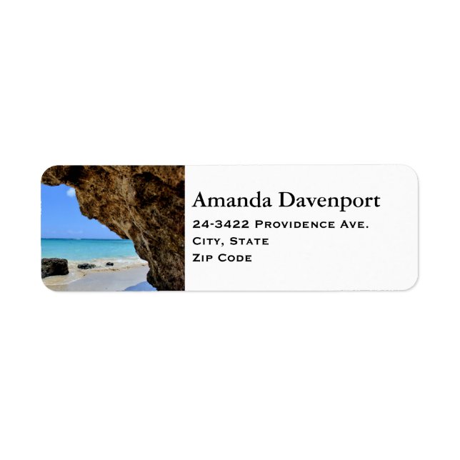 Tropical Beach Coast avec Big Rock Address (Devant)