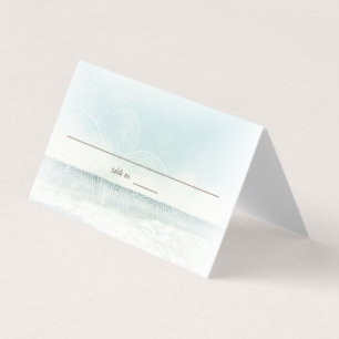 Tropical Beach Coastal Folded Card