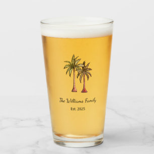 Tropical Beach Coastal Palm Trees Summer   Glass