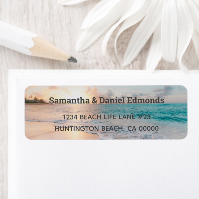 Tropical Beach Coastal Return Address (Insitu)