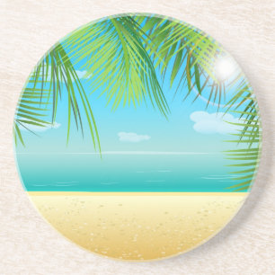 Tropical Beach Coaster