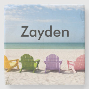 Tropical Beach Coaster Customized