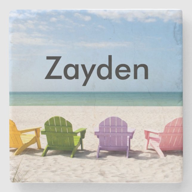 Tropical Beach Coaster Customized (Front)