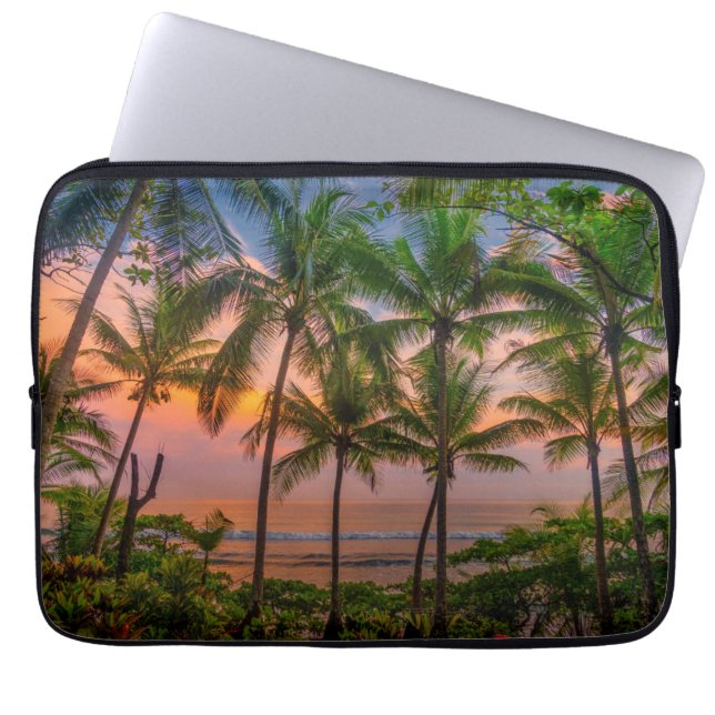 Tropical Beach | Corcovado National Park Laptop Sleeve (Front)