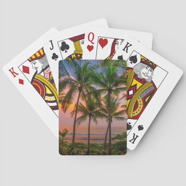 Tropical Beach | Corcovado National Park Playing Cards (Back)