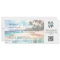 Tropical Beach Destination Airplane Ticket Wedding