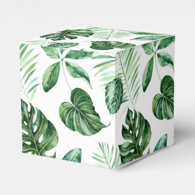 Tropical Beach Favor Box (Front Side)