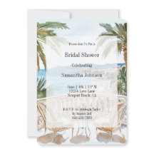 Tropical Beach French Riviera Bridal Shower