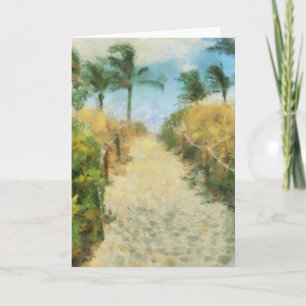 Tropical Beach Greeting Card