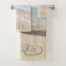 Tropical Beach Heart Shore Monogram