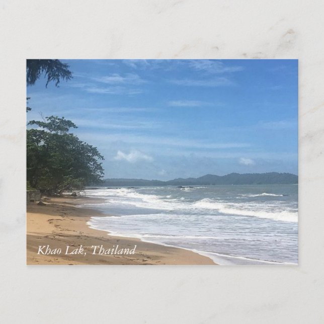 Tropical Beach in Southern Thailand Postcard (Front)
