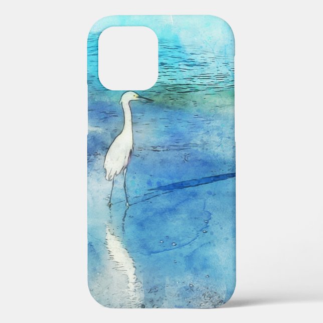 Tropical Beach in Teal Aqua Turquoise Blue Case-Mate iPhone Case (Back)