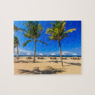 Tropical beach jigsaw puzzle. puzzle