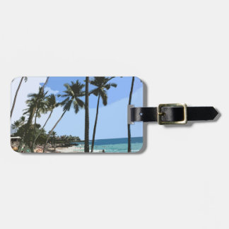 Tropical Beach Luggage Tag