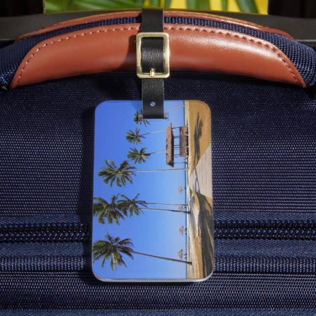 Tropical Beach  Luggage Tag (Front Insitu 2)