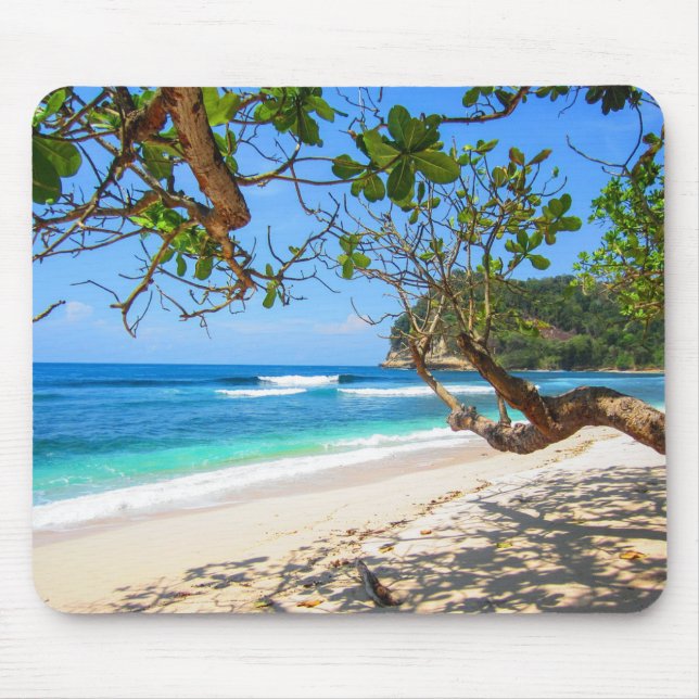 Tropical Beach Mouse Pad (Front)