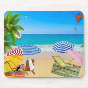 Tropical Beach Mouse Pad