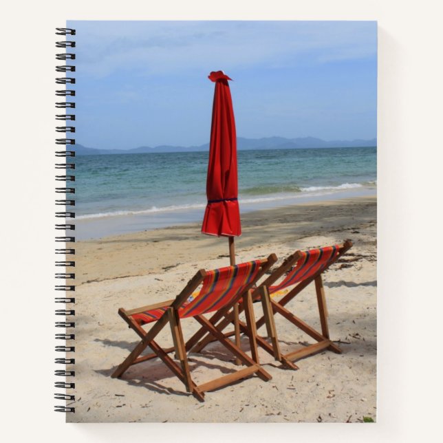 Tropical beach notebook (Front)