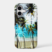 Tropical Beach Ocean Custom iPhone Case