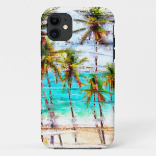 Tropical Beach Ocean Custom iPhone Case