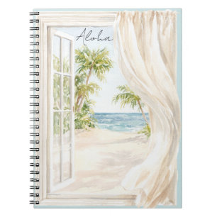 Tropical Beach Ocean Hawaii Aloha Notebook