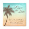 Tropical Beach Palm Tree Save the Date