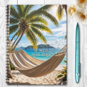Tropical Beach Palm Tree Travel Journal