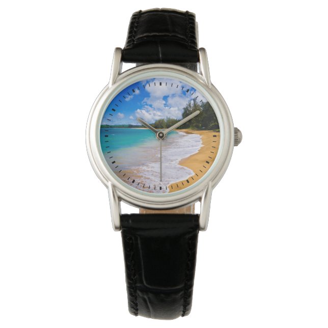 Tropical beach paradise, Hawaii Watch (Front)