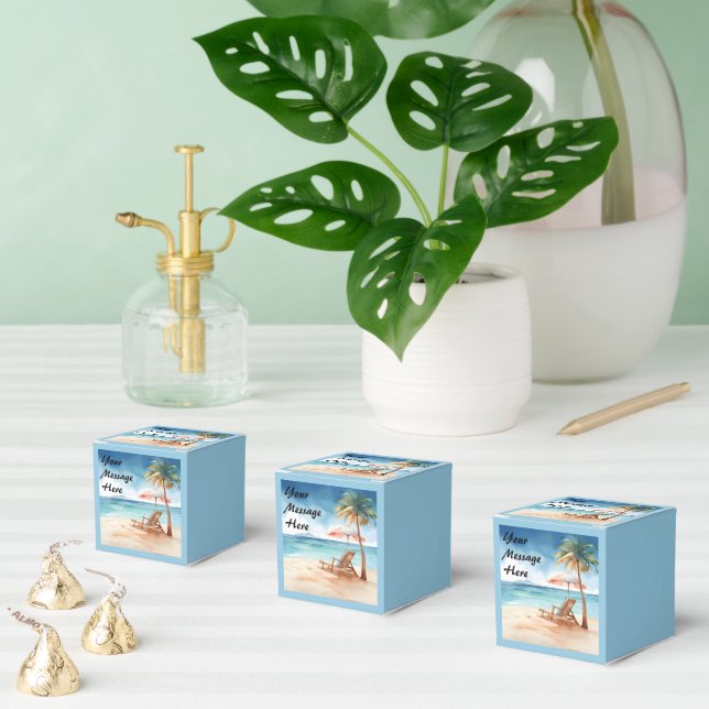 Tropical Beach Party  Favor Box (Multiple)