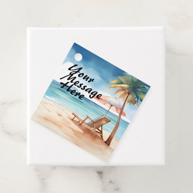 Tropical Beach Party  Favour Tags (In Situ)