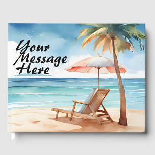 Tropical Beach Party Guest Book