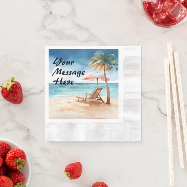 Tropical Beach Party Napkin (Insitu)