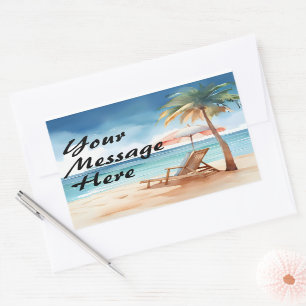Tropical Beach Party Sticker