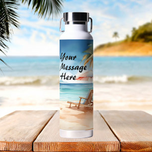 Tropical Beach Party Water Bottle