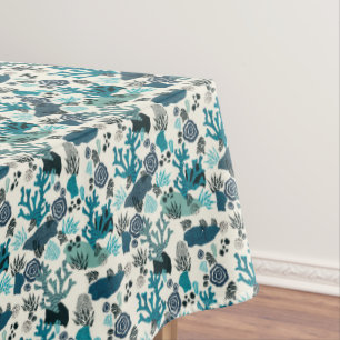 Tropical Beach Pattern Tablecloth