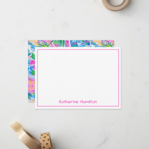 Tropical Beach Personalized Card