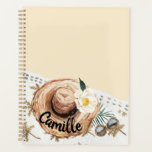 Tropical Beach Personalized Planner<br><div class="desc">Tropical Beach Personalized Planner. Matching items in our store Cava Party Design</div>