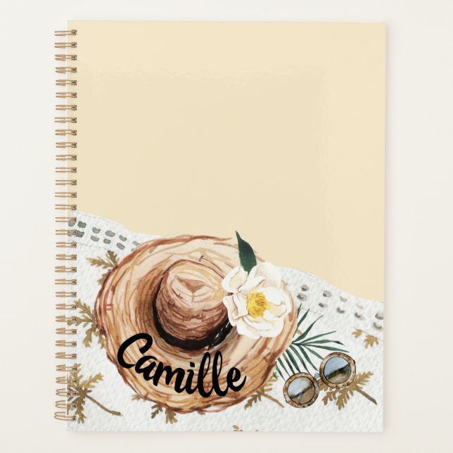 Tropical Beach Personalized Planner (Front)