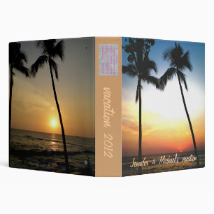 Tropical Beach Photo  Album Binder