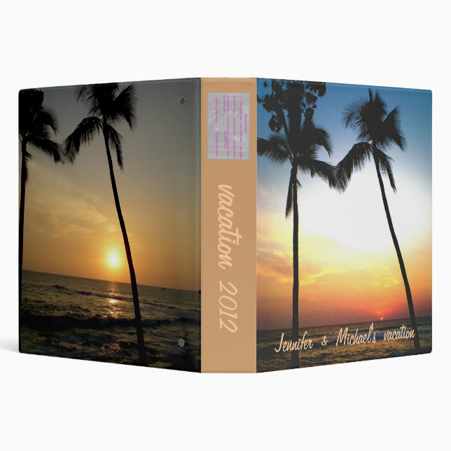 Tropical Beach Photo  Album Binder (Background)