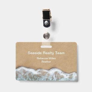 Tropical Beach Realtor Them Staff Name Badges